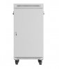 Lanberg Szafa stojąca rack 19 cali 22U 600x800 szara drzwi szklane LCD flack pack